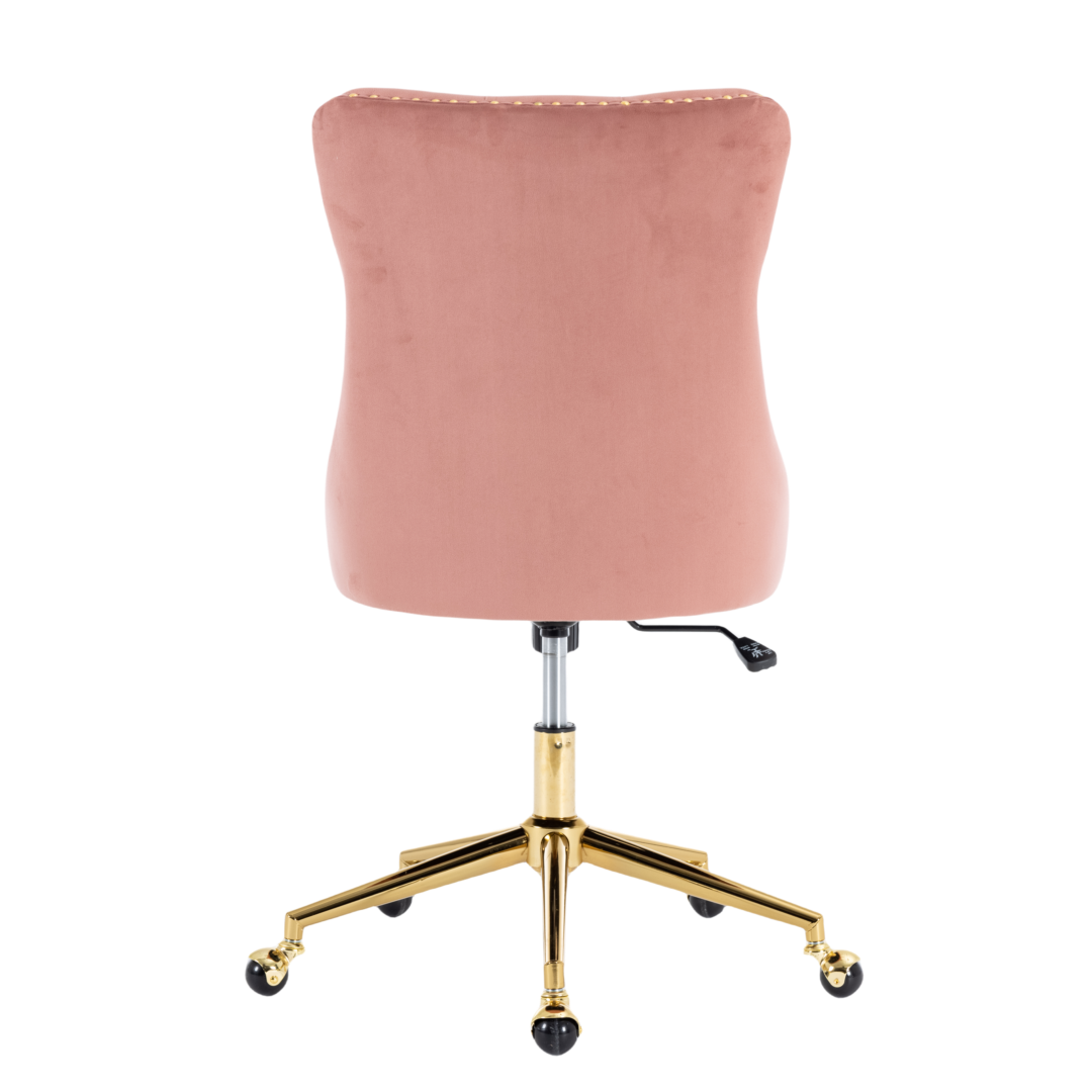Velvet Home Office Chair- Grey - Cosy Abode