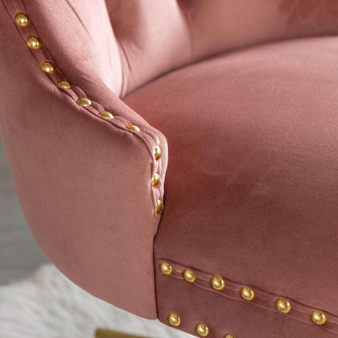 Velvet Home Office Chair- Grey - Cosy Abode