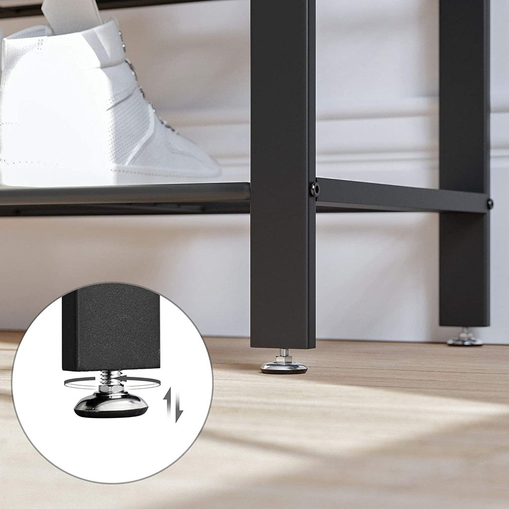 VASAGLE Coat Rack Stand Height 183 cm Hazelnut Brown and Black - Cosy Abode