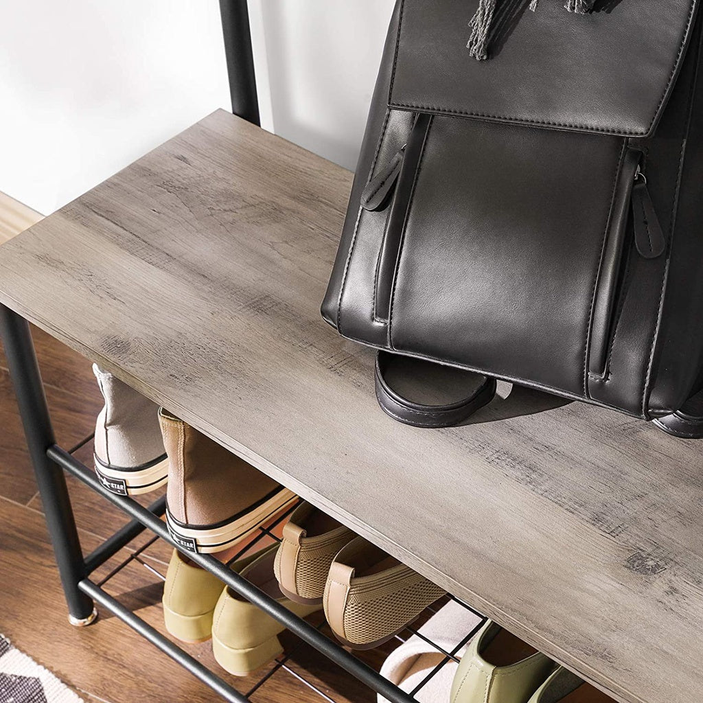 VASAGLE Coat Rack Stand 175cm Greige - Cosy Abode