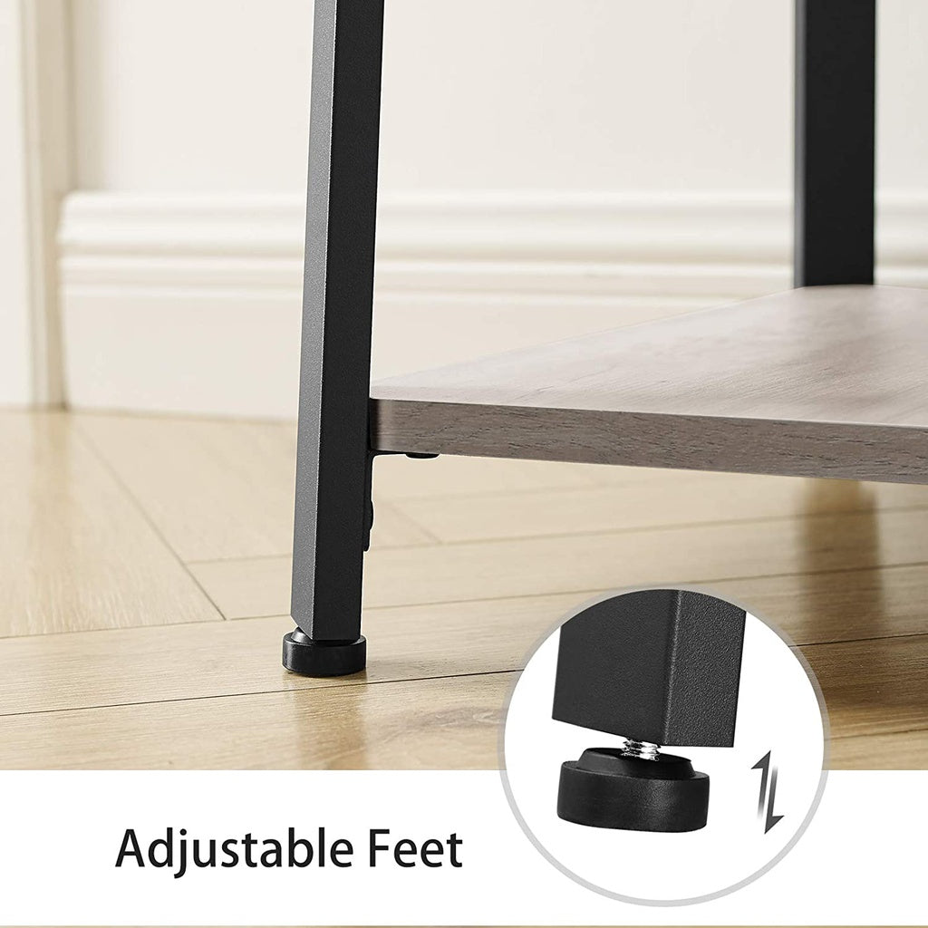 VASAGLE Coat Rack 3 Shelves Greige - Cosy Abode