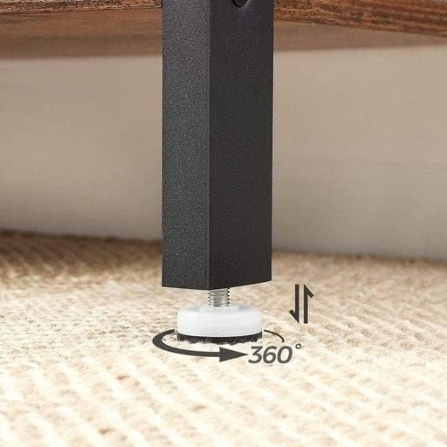 VASAGLE Bookshelf Rustic Brown and Black - Cosy Abode