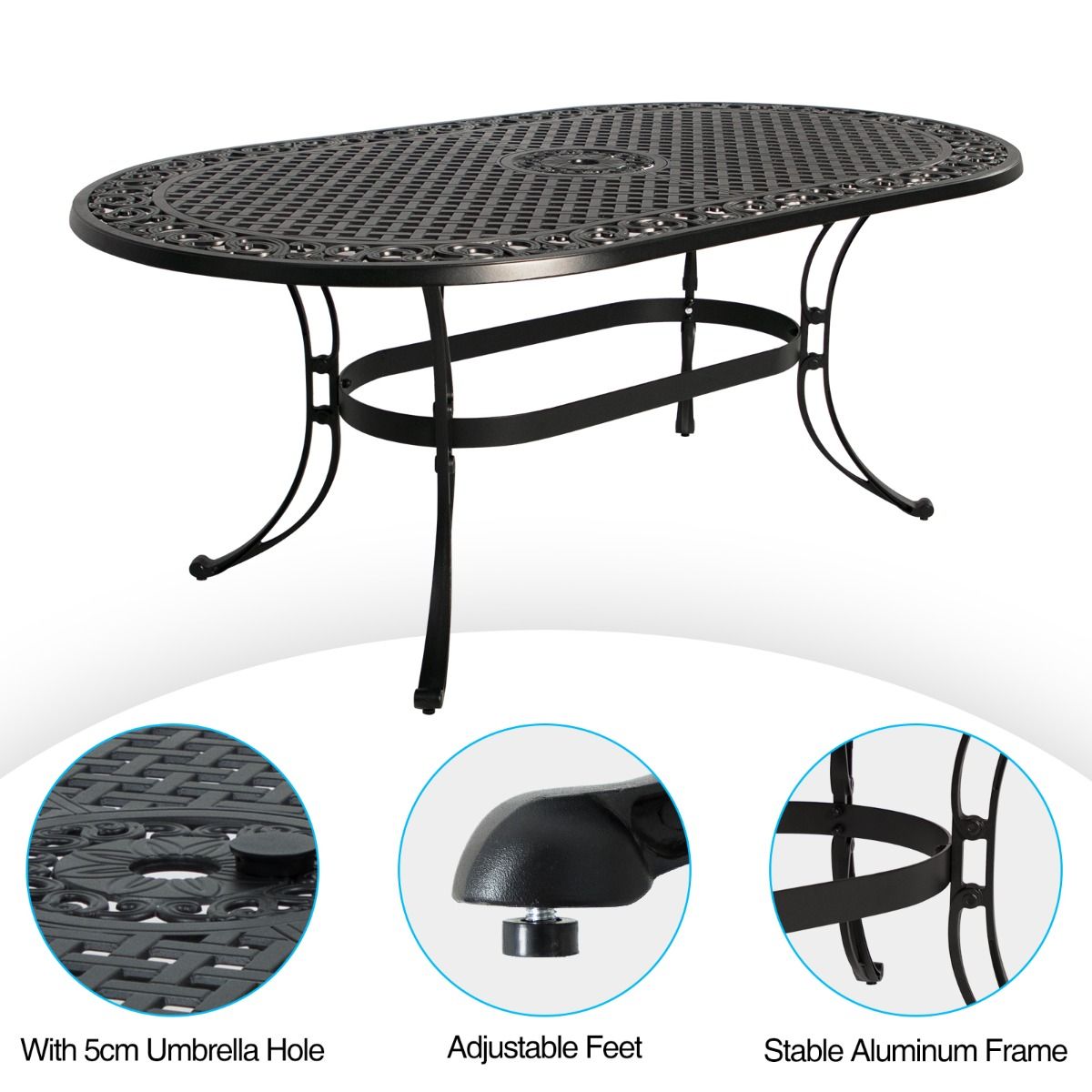Fiji oval dining table - Cosy Abode