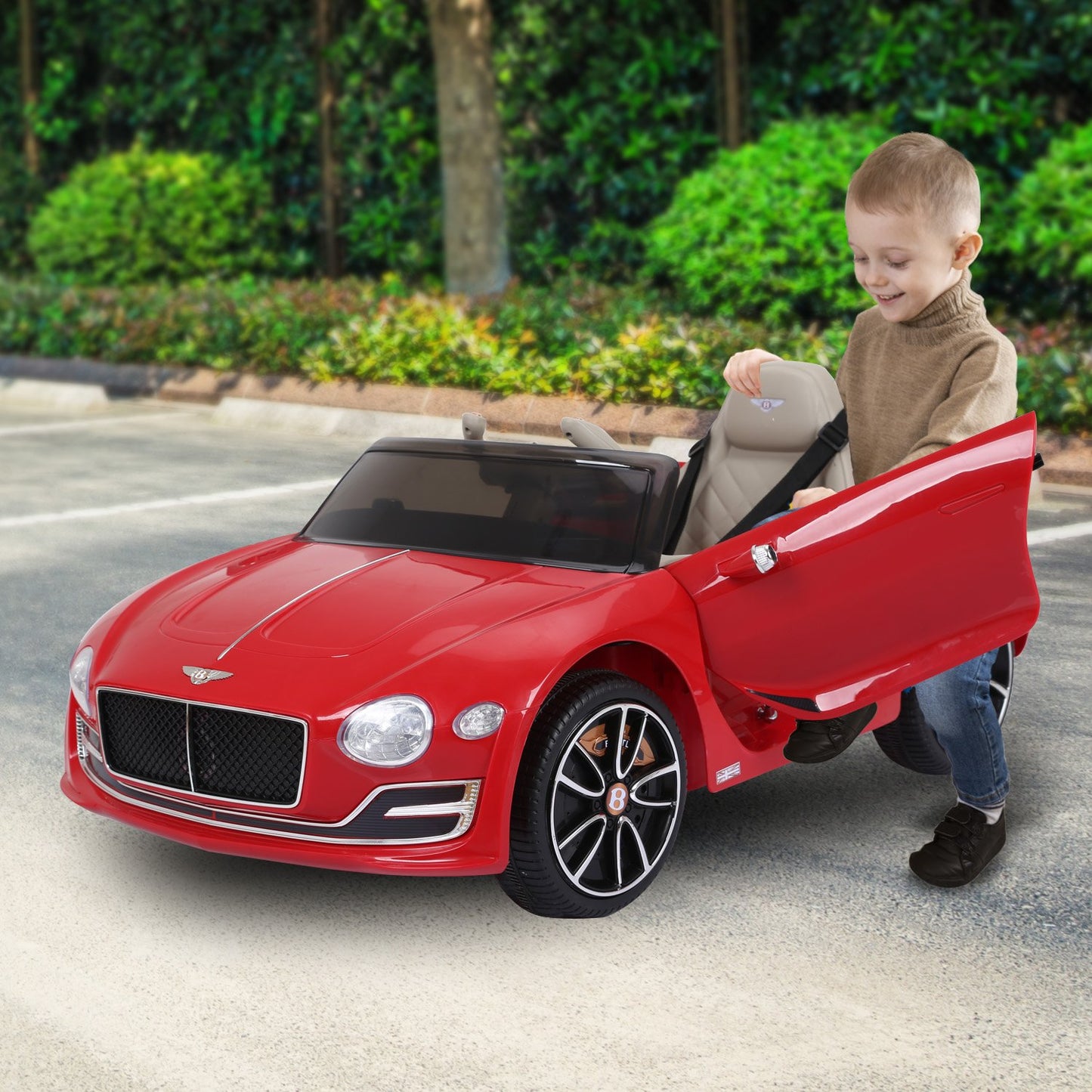 Kahuna Bentley Exp 12 Speed 6E Licensed Kids Ride On Electric Car Remote Control - Red - Cosy Abode