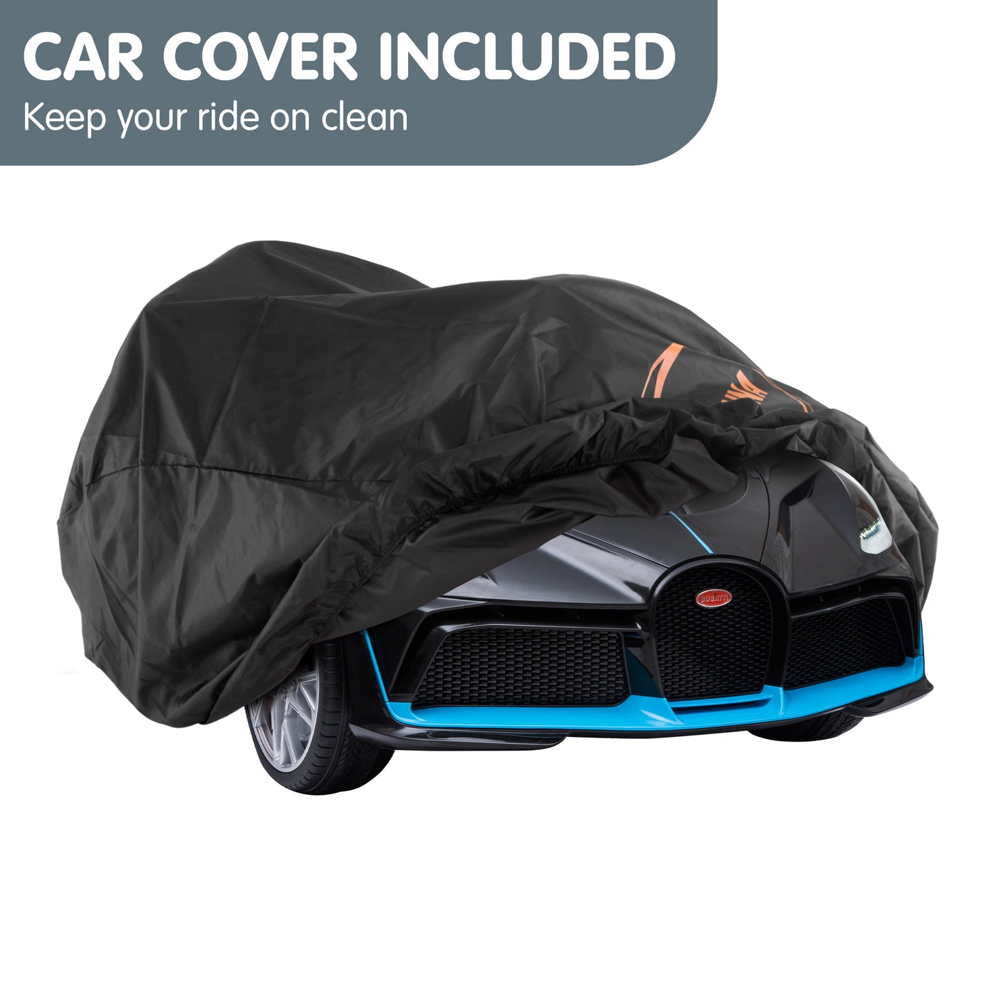 Kahuna Licensed Bugatti Divo Kids Electric Ride On Car - Black - Cosy Abode