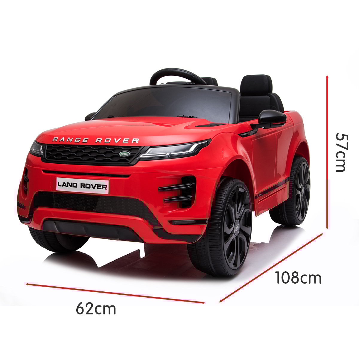 Kahuna Land Rover Licensed Kids Electric Ride On Car Remote Control - Red - Cosy Abode