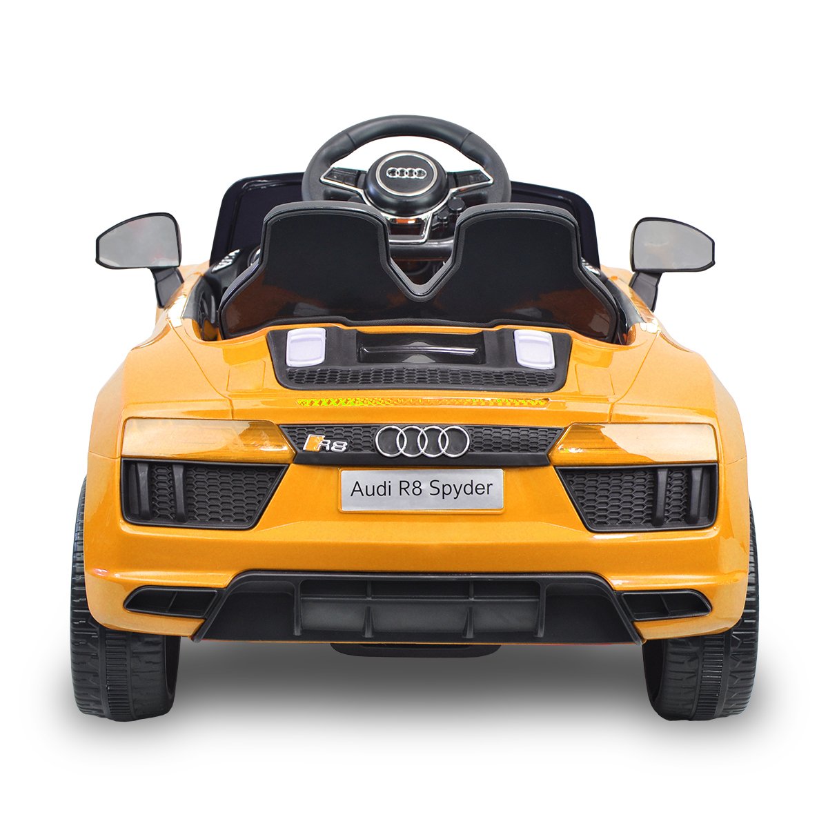 Kahuna R8 Spyder Audi Licensed Kids Electric Ride On Car Remote Control - Yellow - Cosy Abode