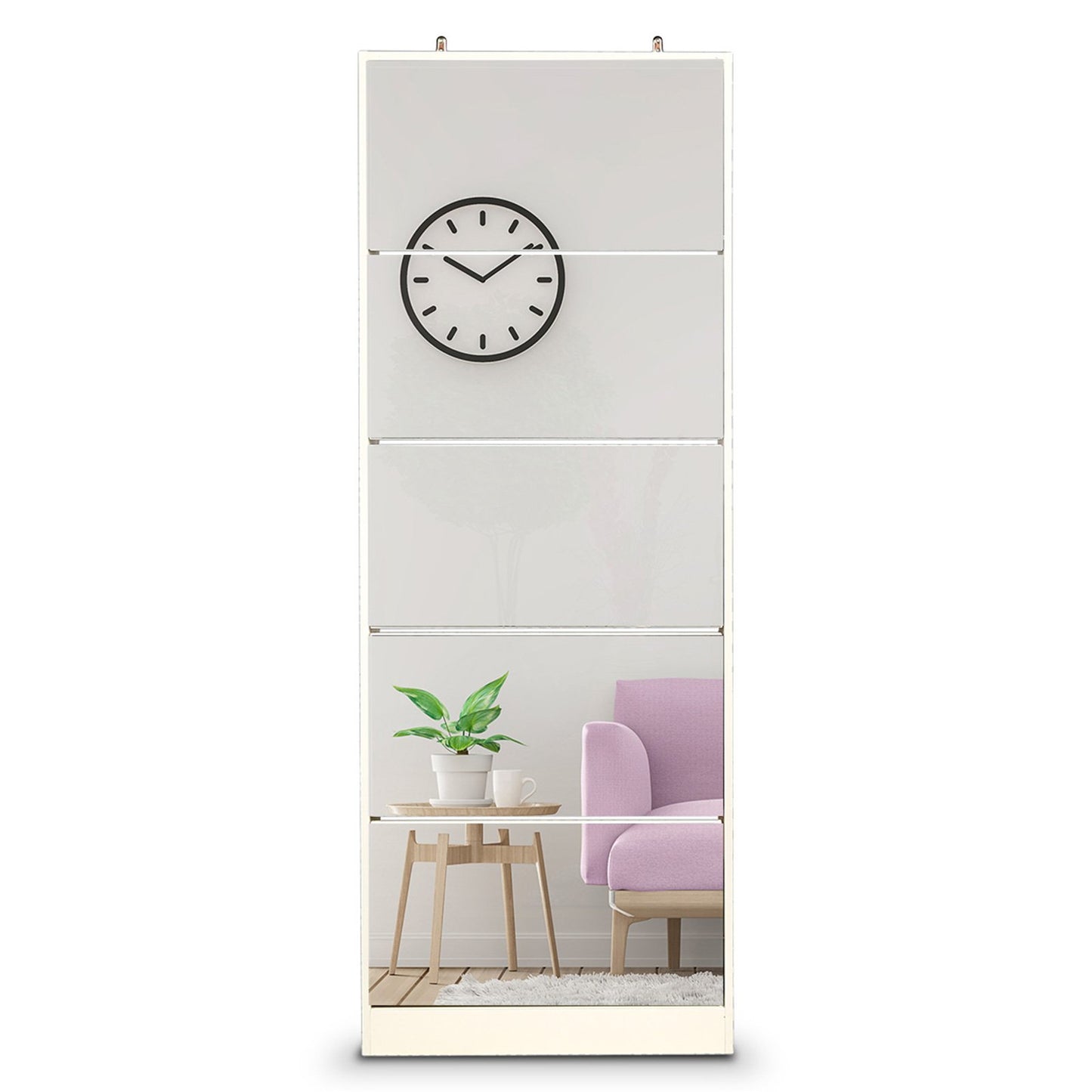 Sarantino Shoe Cabinet Rack Storage Cupboard Organiser Shelf 5 Drawers 170 X 63 X 17cm - Cosy Abode