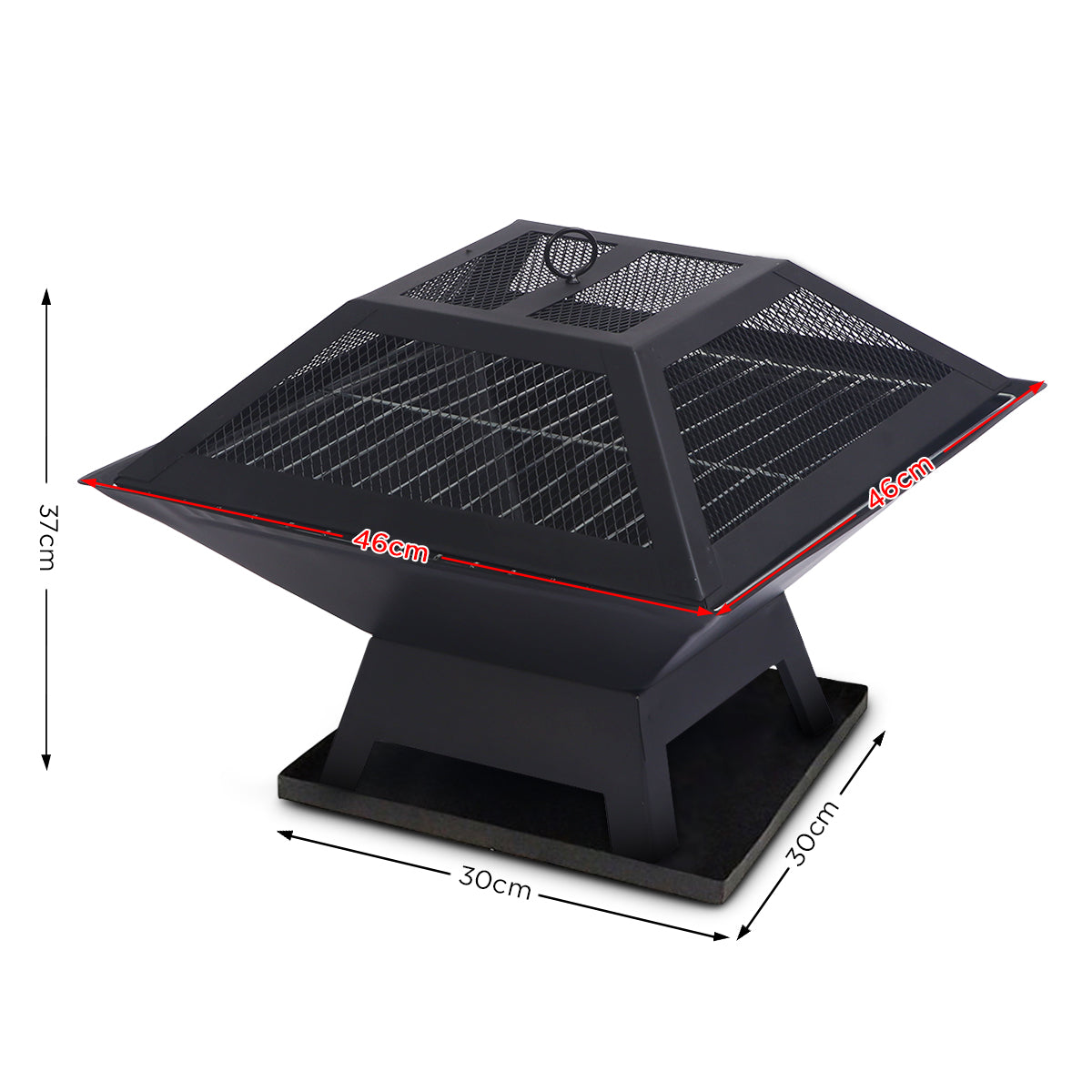 Wallaroo Portable Outdoor Fire Pit for BBQ, Grilling, Cooking, Camping - Cosy Abode