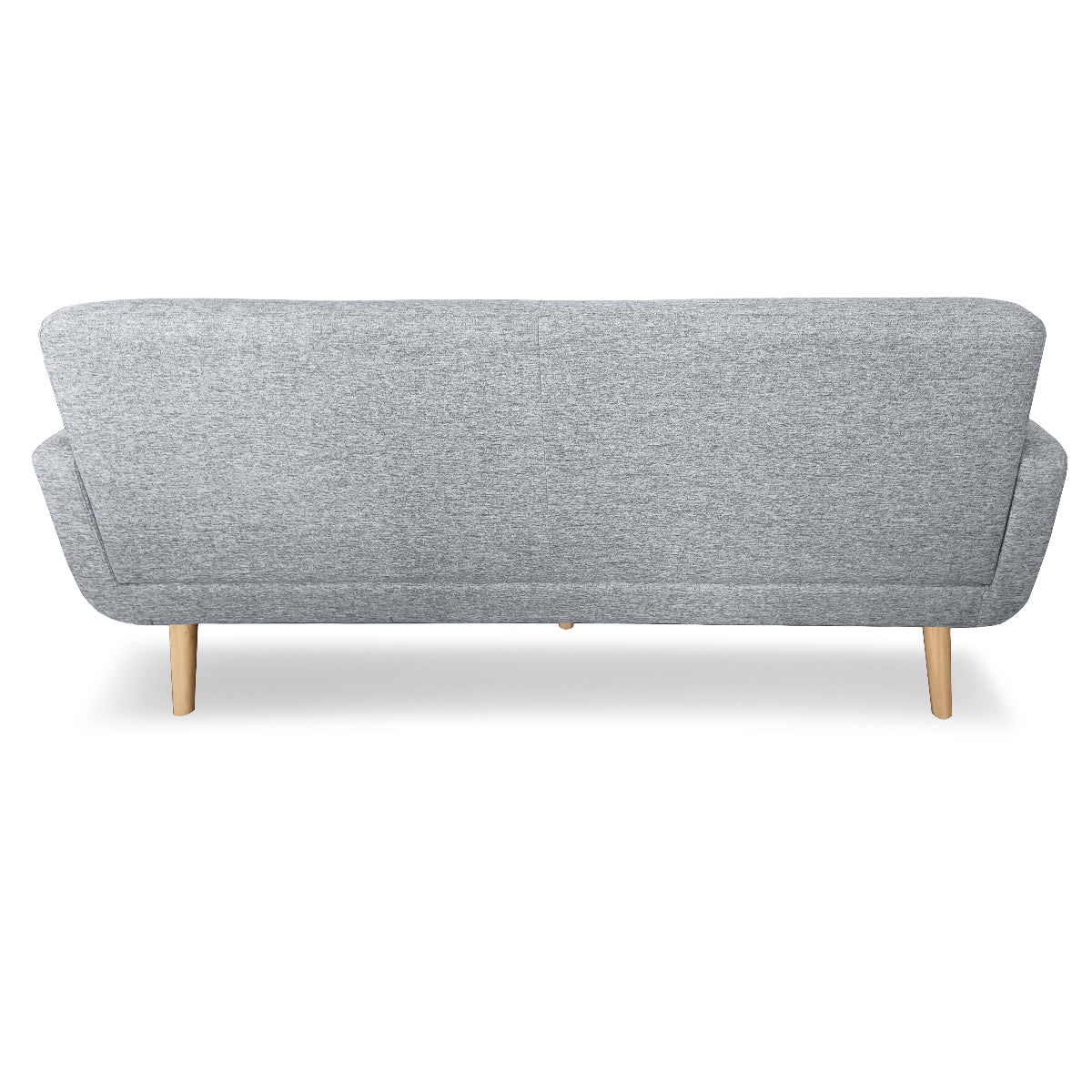 Sarantino 6-Seater Linen Sofa Set Couch Futon - Light Grey - Cosy Abode