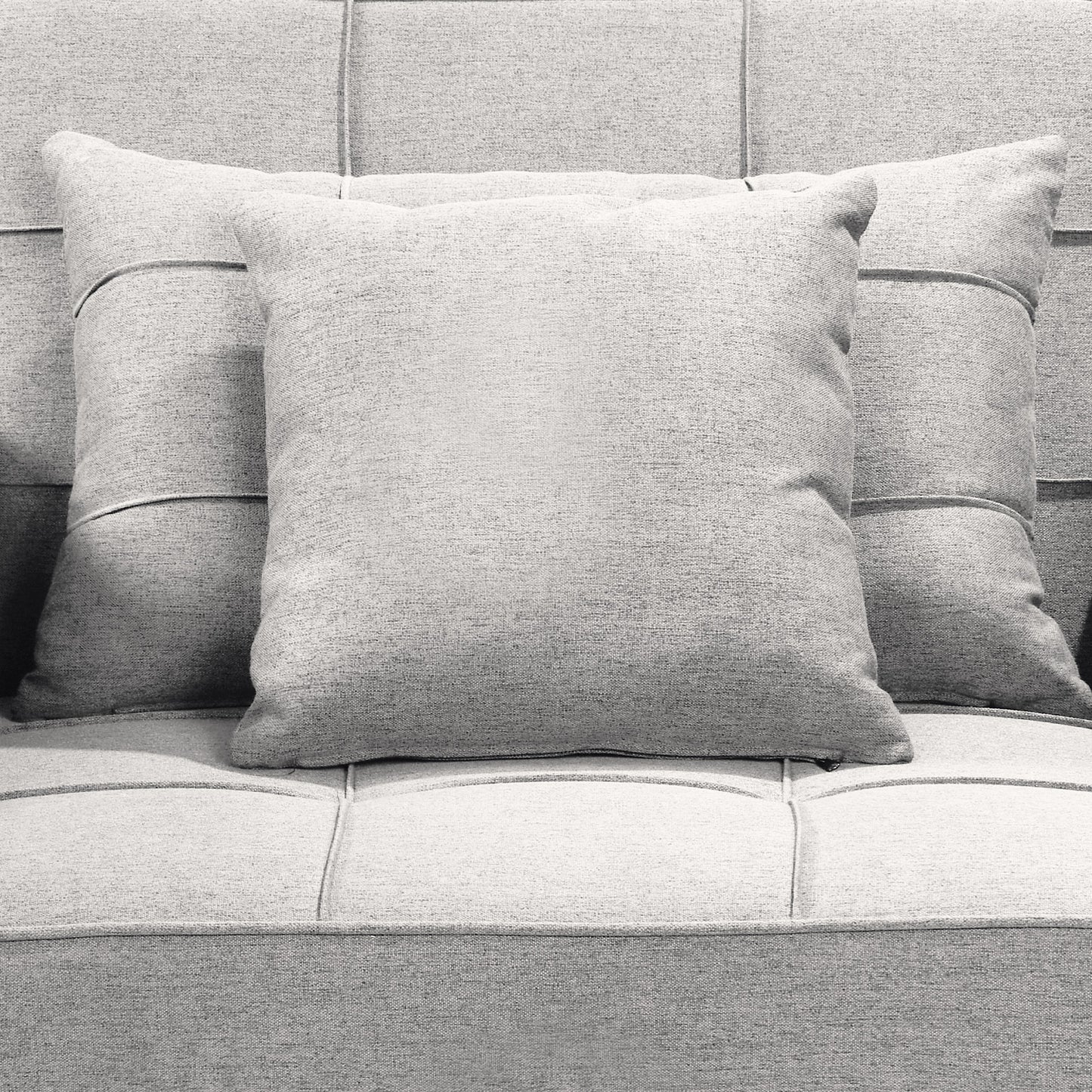 Sarantino Suri 3-in-1 Convertible Sofa Chair Bed Lounger - Light Grey - Cosy Abode