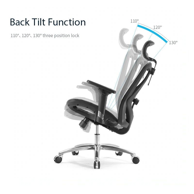 Sihoo M57 Ergonomic Office Chair, Computer Chair Desk Chair High Back Chair Breathable,3D Armrest and Lumbar Support Grey without Footrest - Cosy Abode