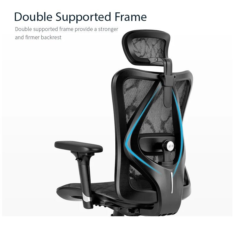 Sihoo M57 Ergonomic Office Chair, Computer Chair Desk Chair High Back Chair Breathable,3D Armrest and Lumbar Support Grey without Footrest - Cosy Abode