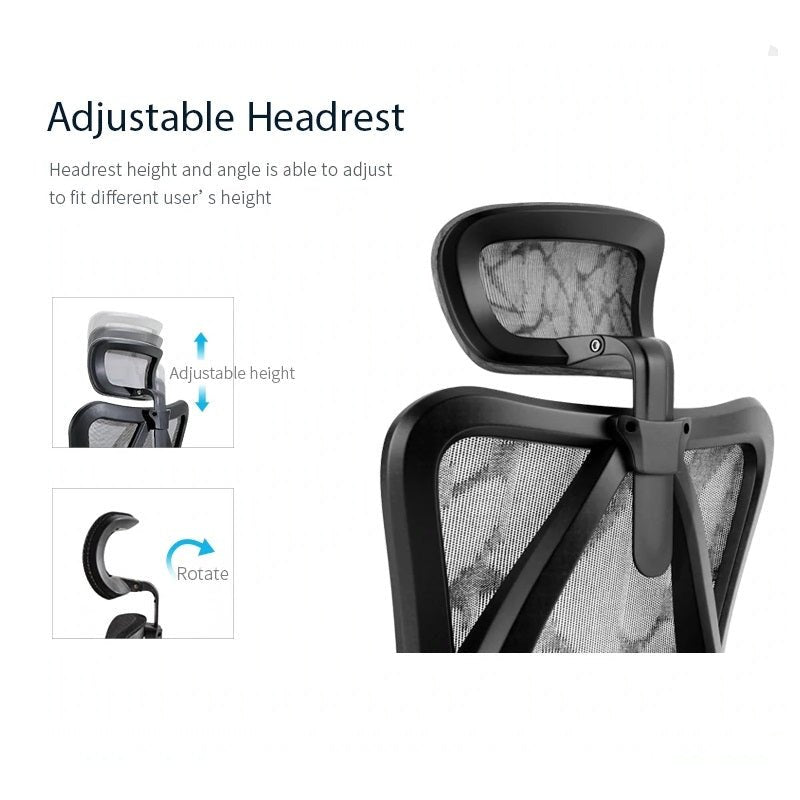 Sihoo M57 Ergonomic Office Chair, Computer Chair Desk Chair High Back Chair Breathable,3D Armrest and Lumbar Support Grey without Footrest - Cosy Abode