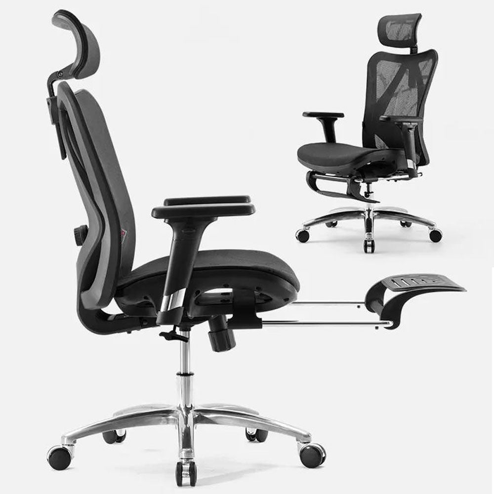 Sihoo M57 Ergonomic Office Chair, Computer Chair Desk Chair High Back Chair Breathable,3D Armrest and Lumbar Support Black with Footrest - Cosy Abode