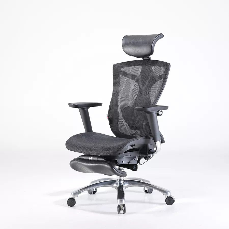 Sihoo Ergonomic Office Chair V1 4D Adjustable High-Back Breathable With Footrest And Lumbar Support Black - Cosy Abode