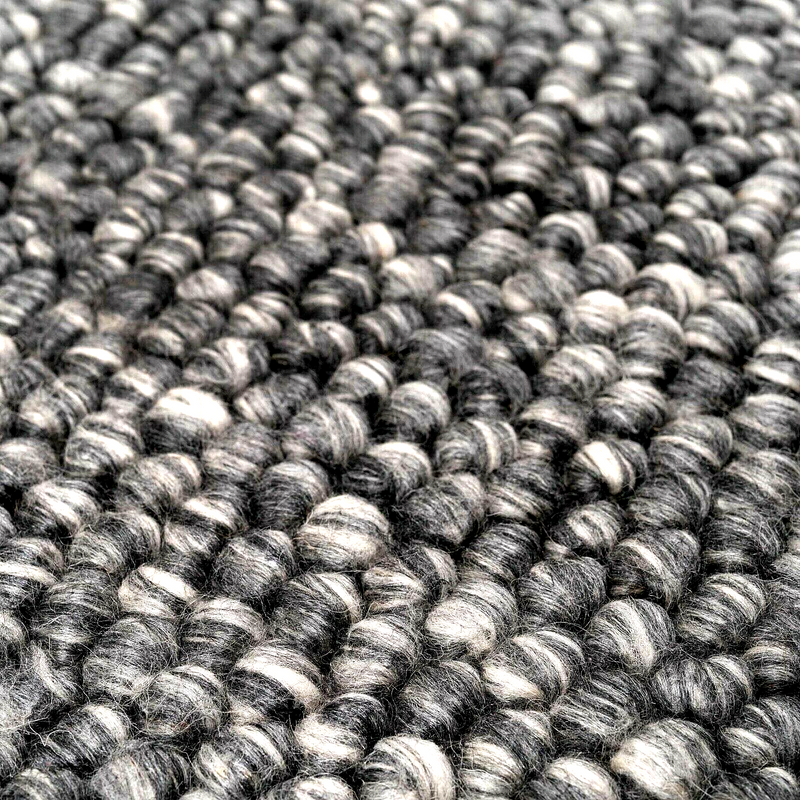 Wool Pebble Charcoal Lifestyle Rug 130x 180 cm - Cosy Abode