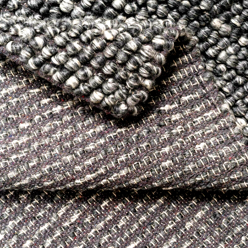 Wool Pebble Charcoal Lifestyle Rug 130x 180 cm - Cosy Abode