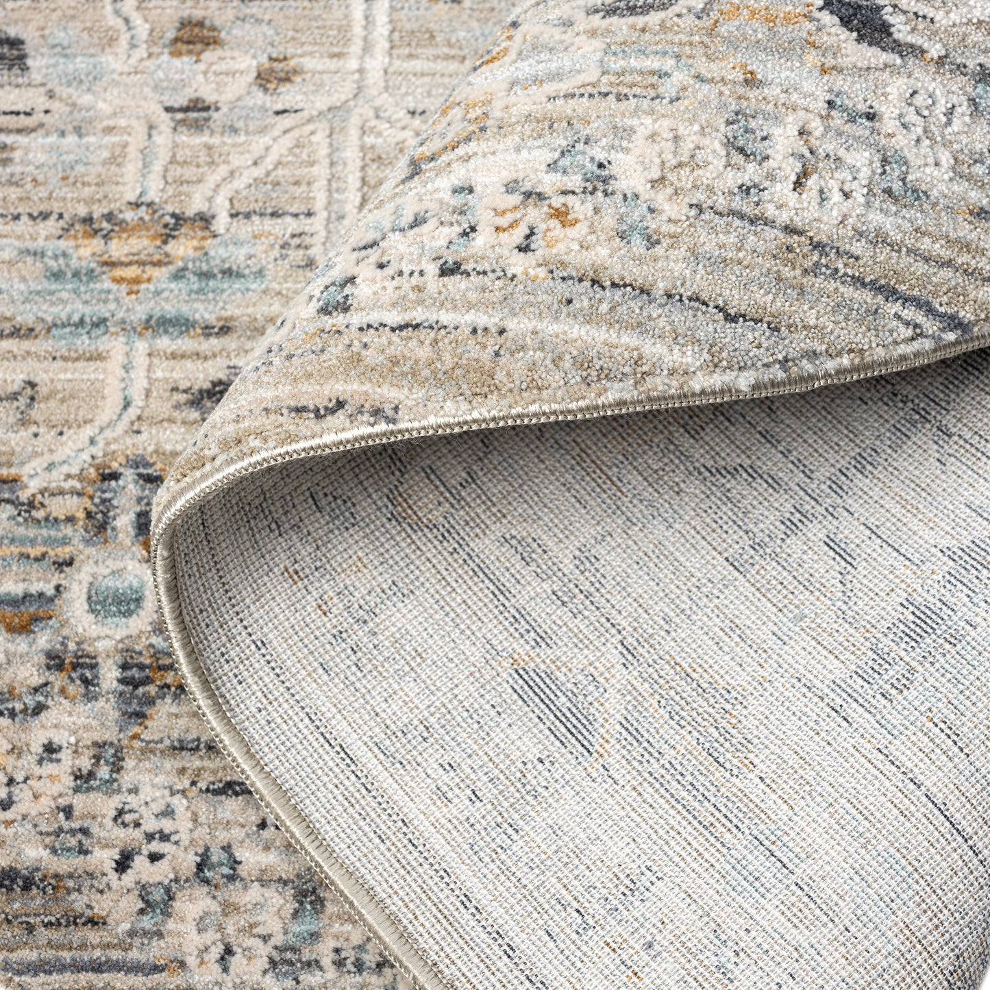 Aubre Contemporary Area Rug - Taupe - 200x290 - Cosy Abode