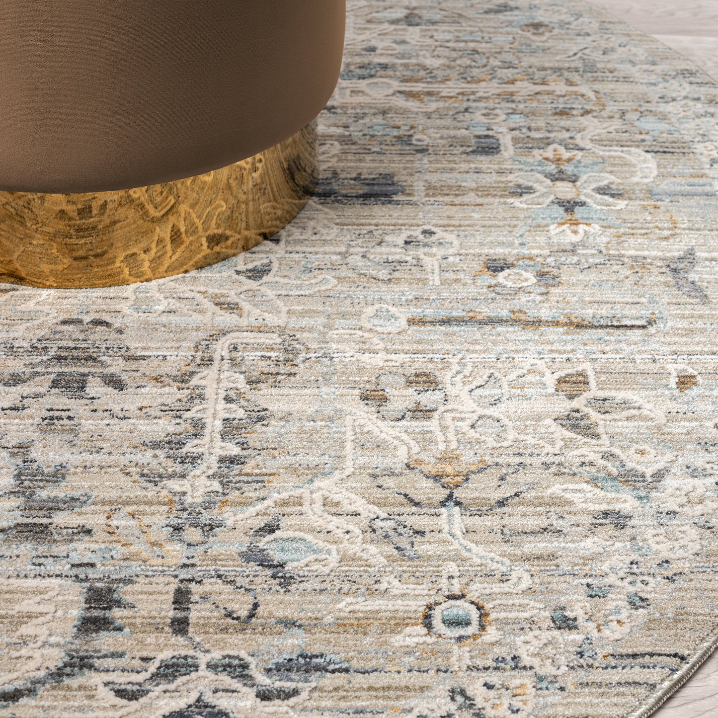 Aubre Contemporary Area Rug - Taupe - 240x320 - Cosy Abode