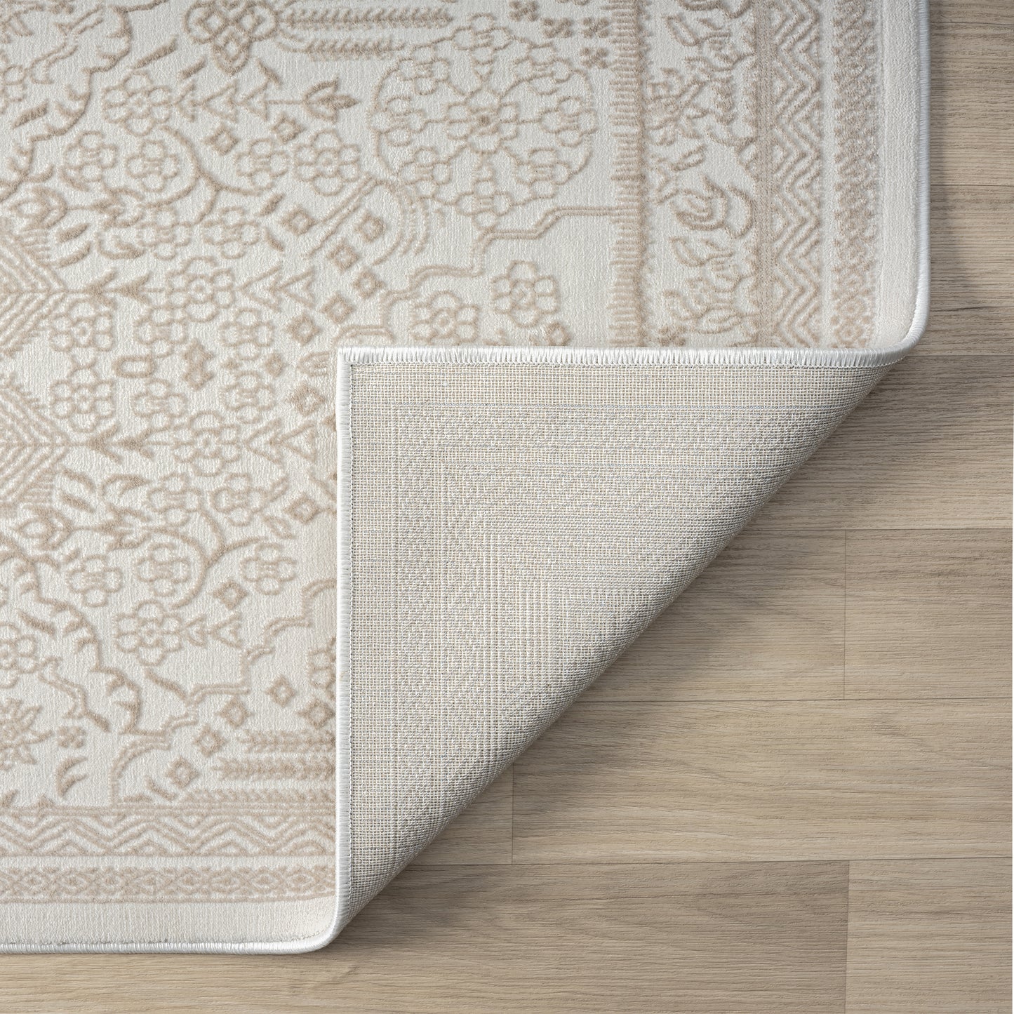 Grande Jacquard Rug - Sand - 240x330 - Cosy Abode
