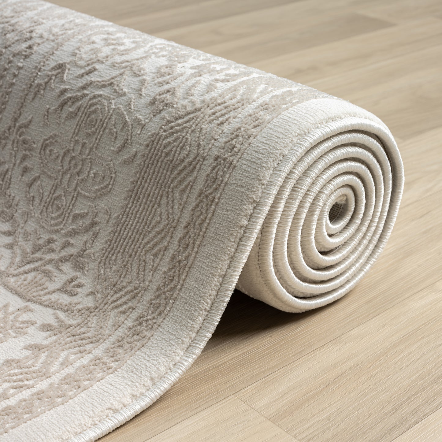 Grande Jacquard Rug - Sand - 240x330 - Cosy Abode