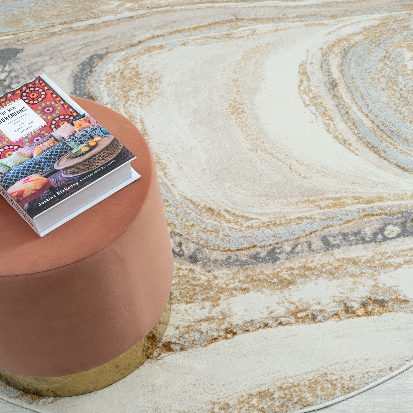 Avani Marble Rug - Sand - 300x400 - Cosy Abode