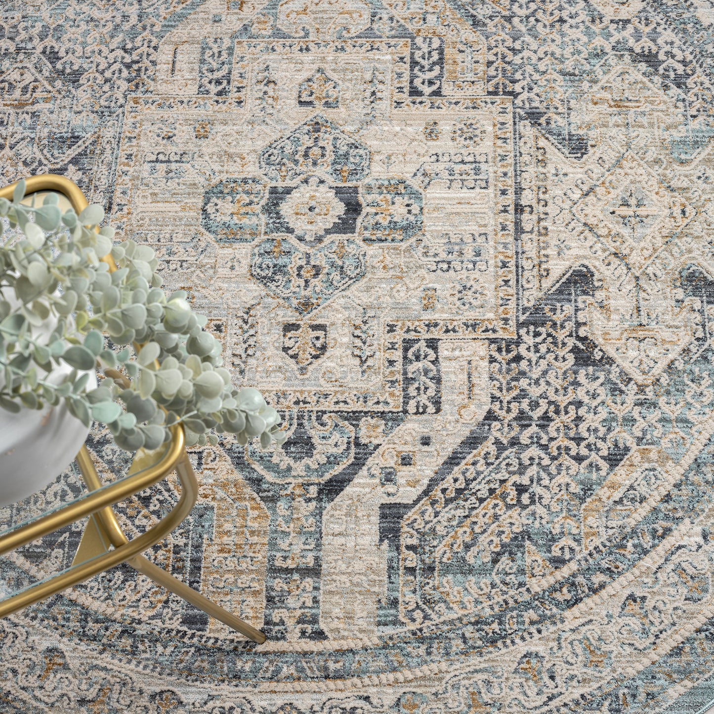 Aubre Contemporary Area Rug - Charcoal - 300x400 - Cosy Abode