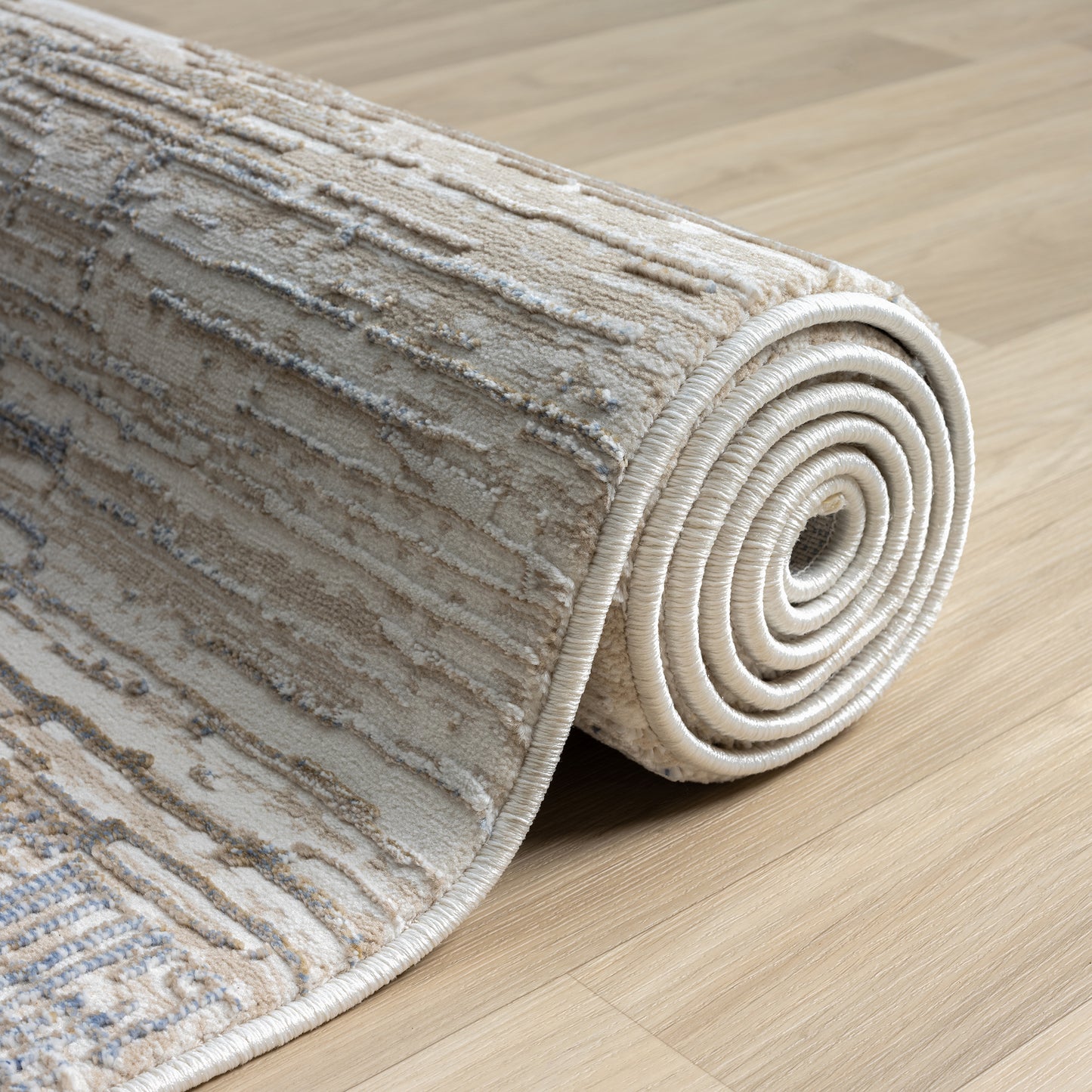 Grande Jacquard Rug - Stone - 80x150 - Cosy Abode