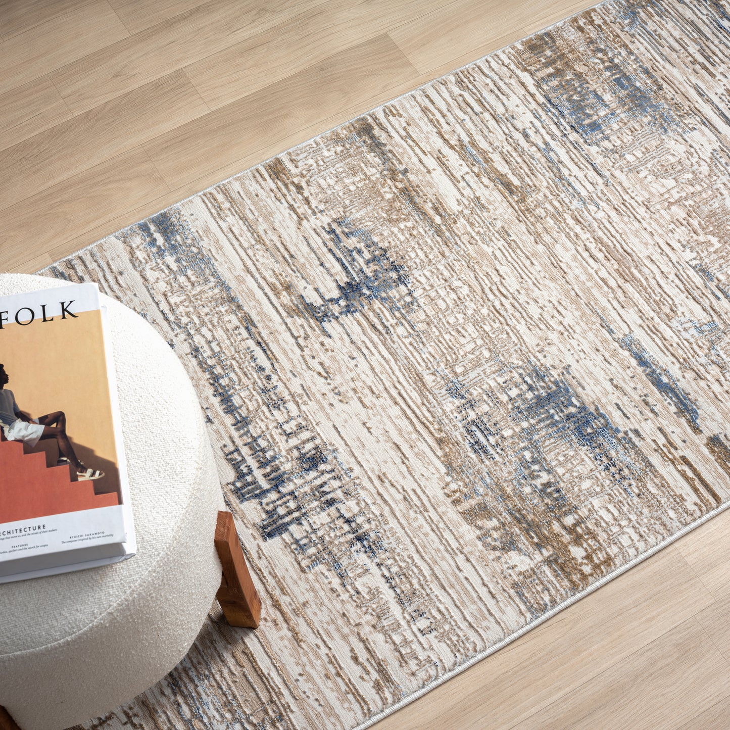 Grande Jacquard Rug - Stone - 80x150 - Cosy Abode