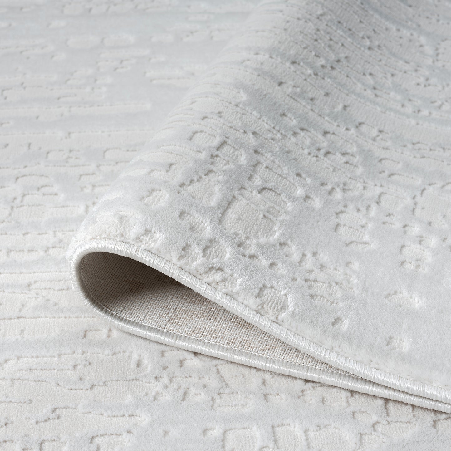 Grande Jacquard Rug - Pearl - 80x150 - Cosy Abode