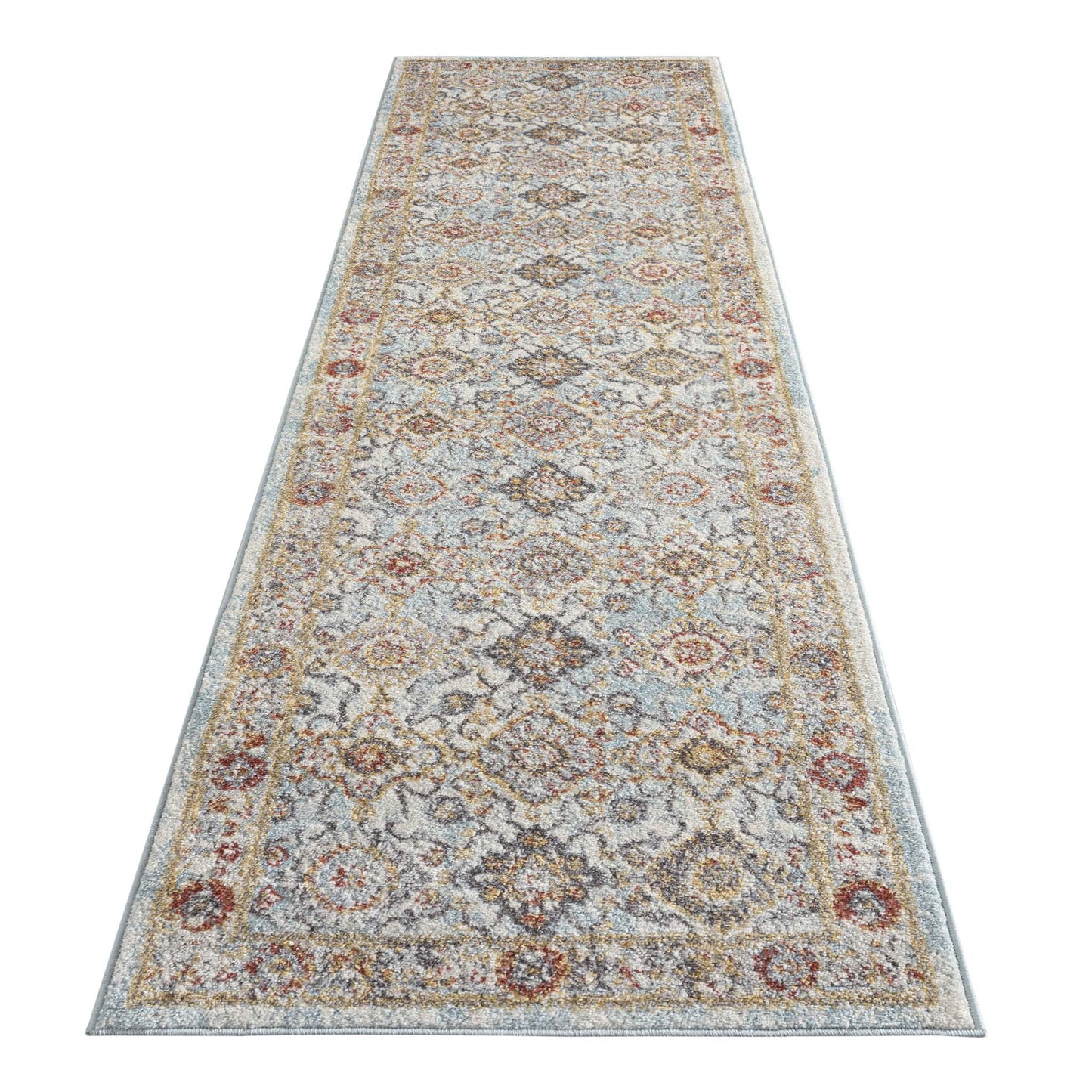 Asher Country Rug - Blue - 80x150 - Cosy Abode