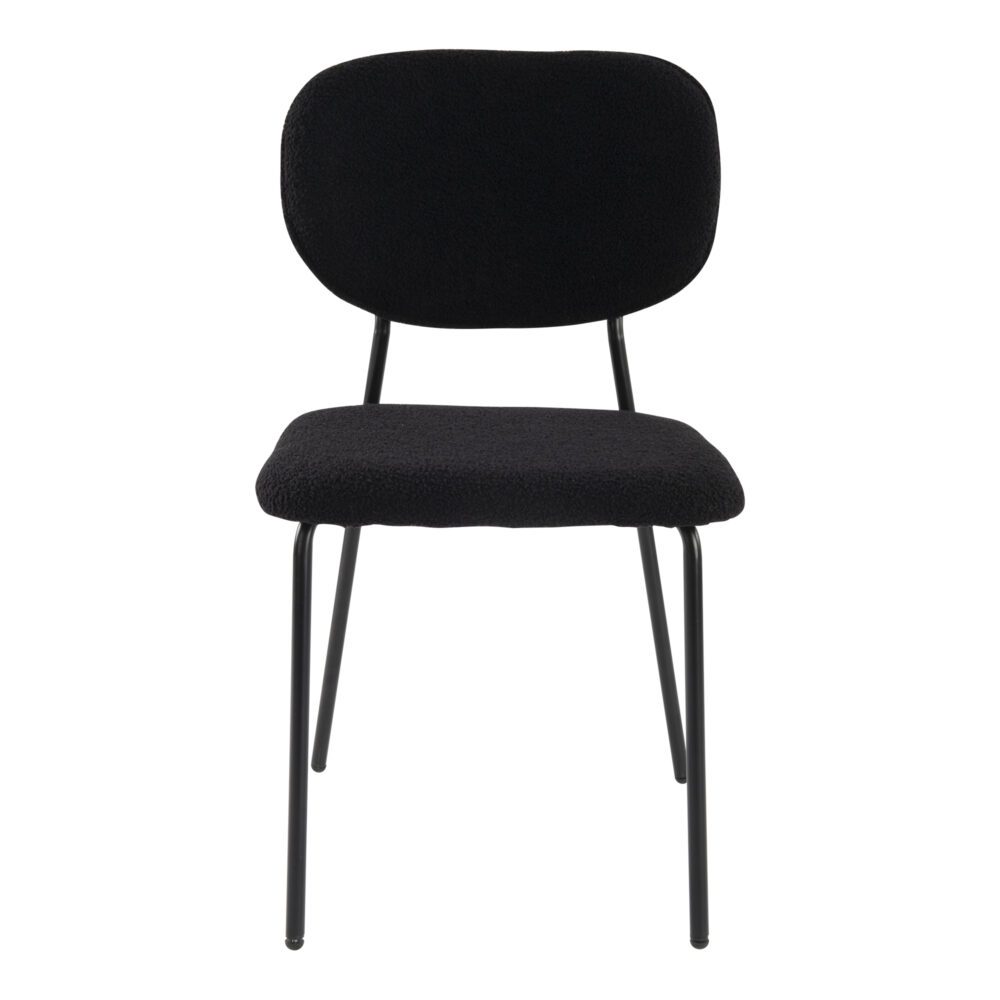 Charcoal Charm Armless Dining Chair Duo - Cosy Abode