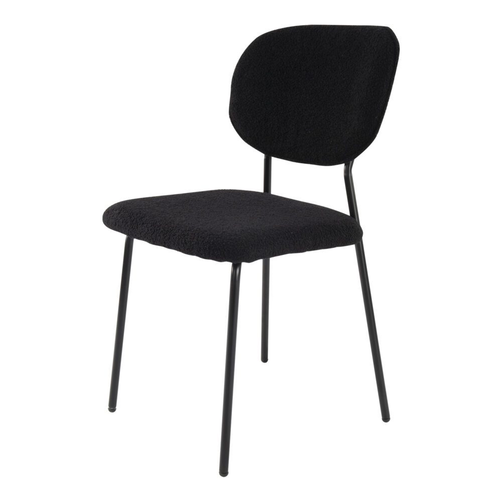 Charcoal Charm Armless Dining Chair Duo - Cosy Abode