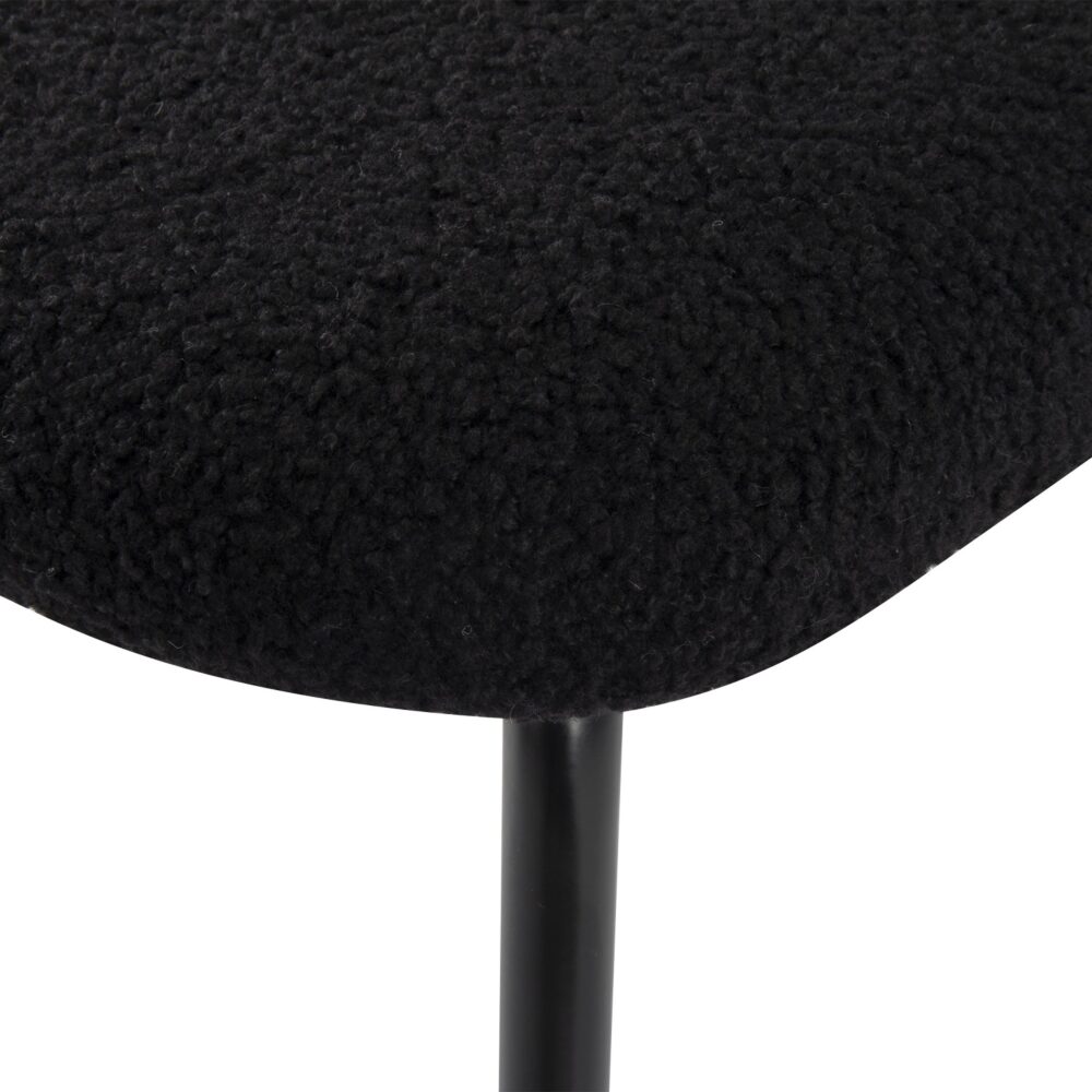 Charcoal Charm Armless Dining Chair Duo - Cosy Abode