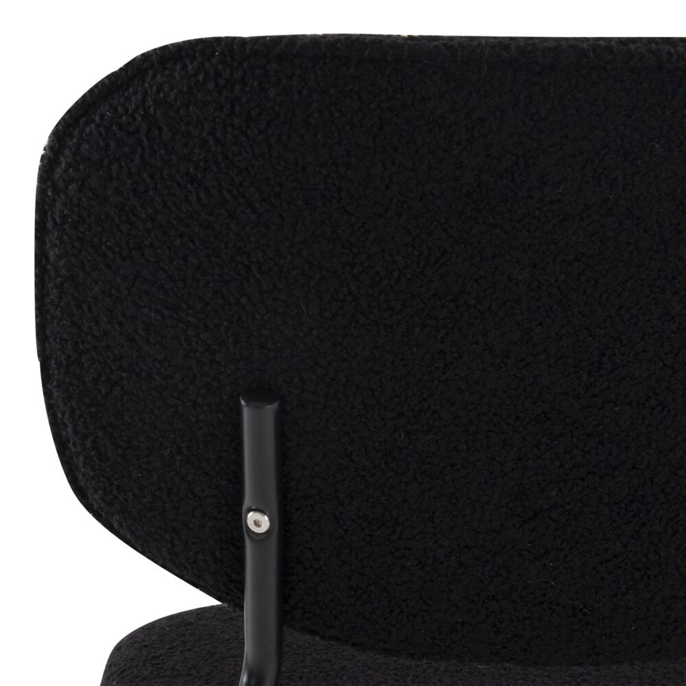 Charcoal Charm Armless Dining Chair Duo - Cosy Abode