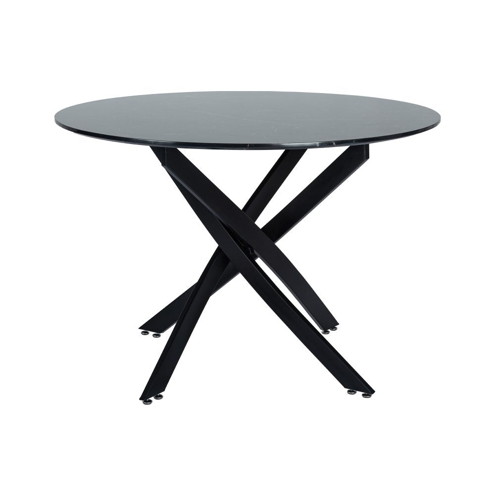 Marble Masterpiece 5 pc Breakfast Table and Chairs Set - 110cm diameter - Cosy Abode