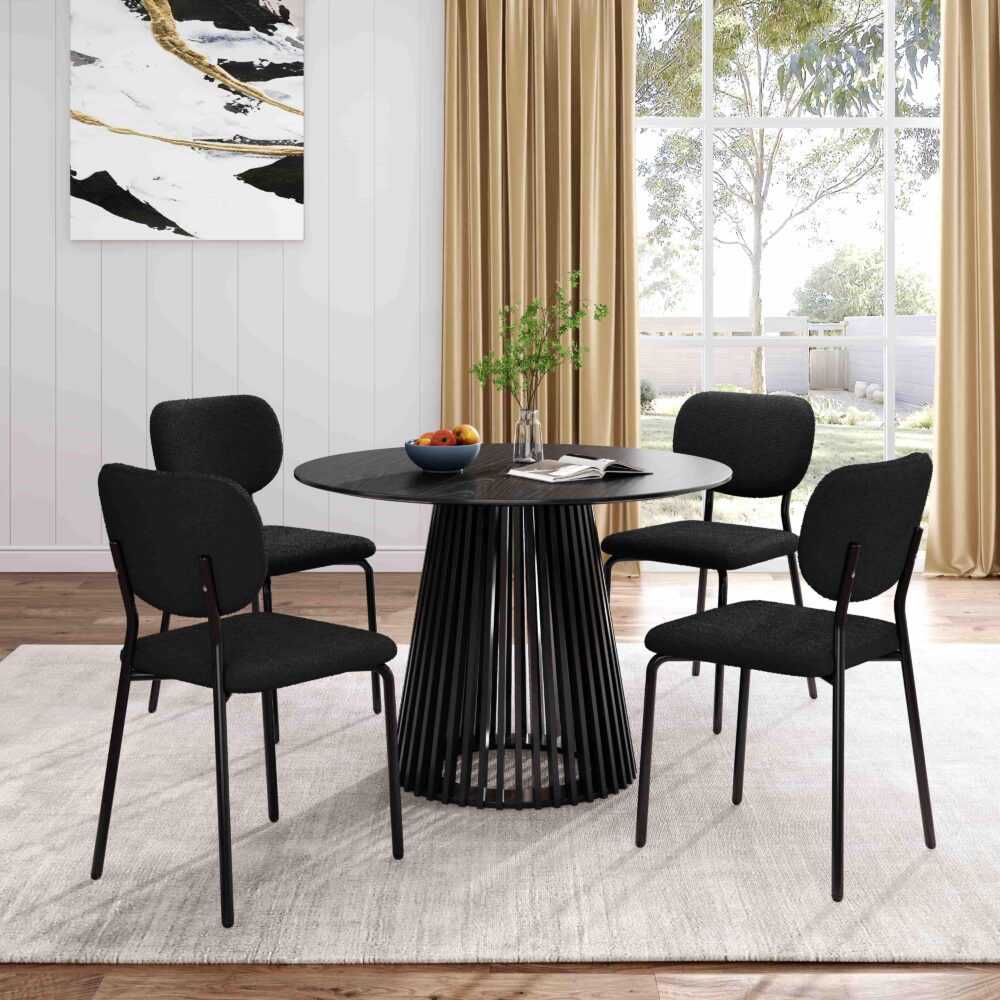 Palmer Sleek Silhouette Dining Table - Cosy Abode