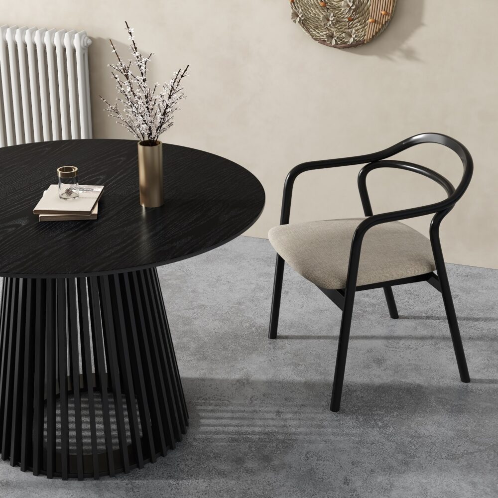 Palmer Sleek Silhouette Dining Table - Cosy Abode