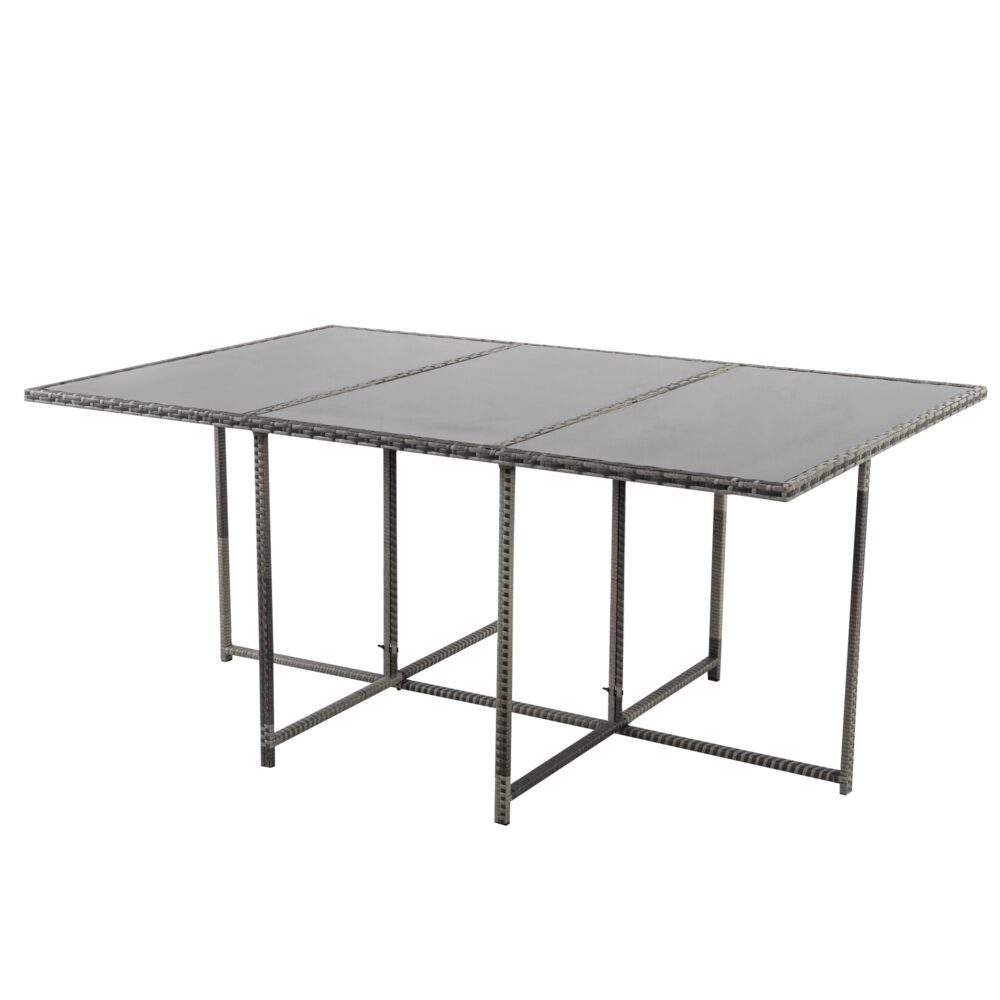 Bali 11 Piece Outdoor Dining Set-Grey - Cosy Abode