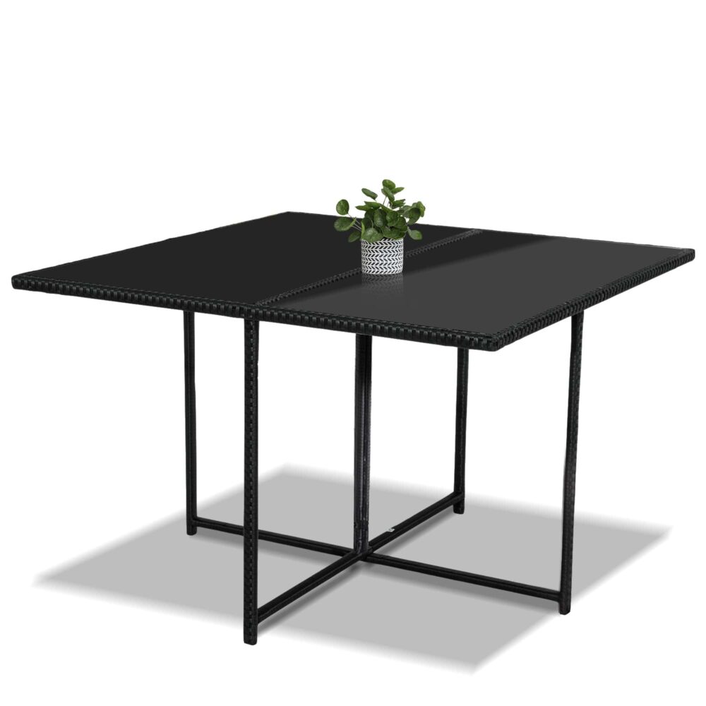 Horrocks 8 Seater Outdoor Dining Set - Black - Cosy Abode