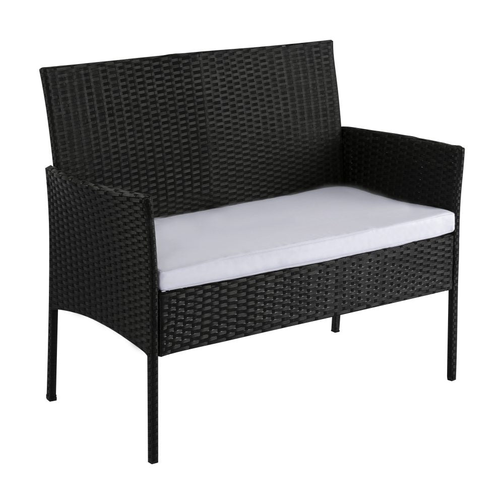 Ville 4-Seater PE Wicker Outdoor Lounge Sofa Set - Cosy Abode