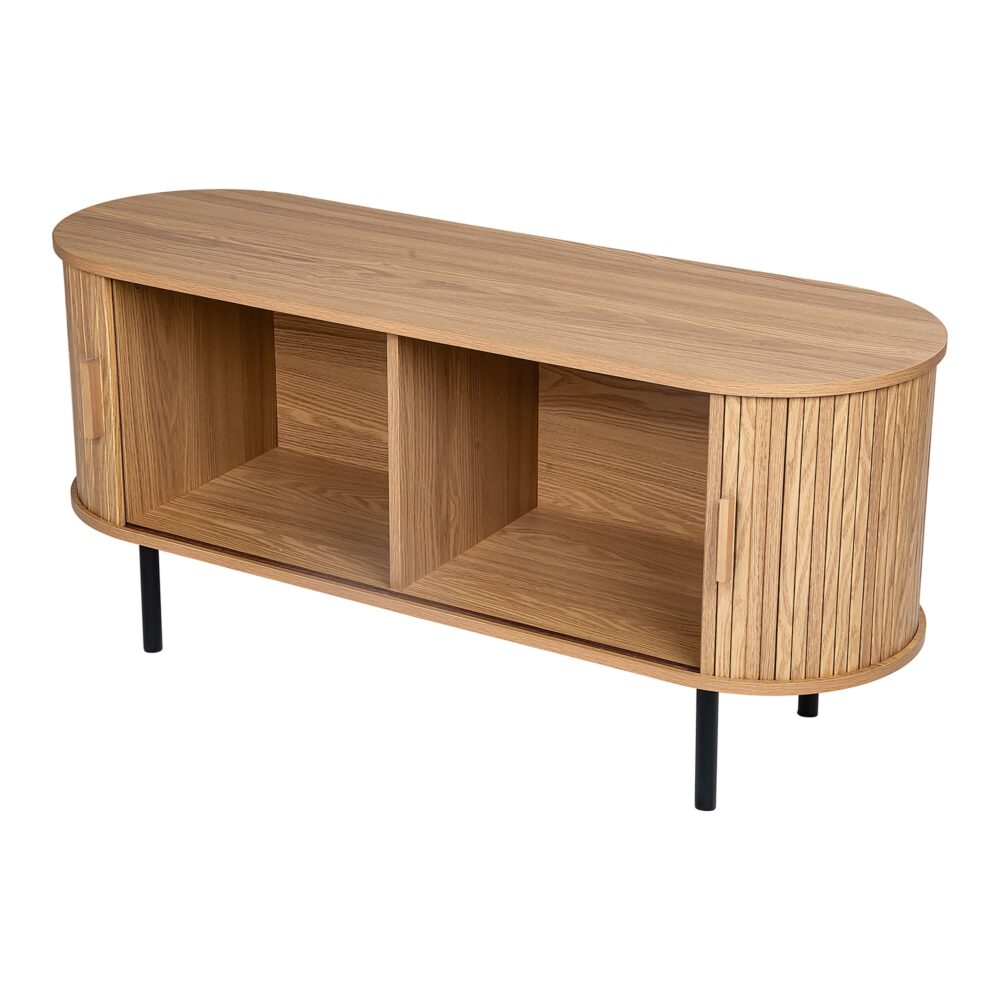 Ripple Sideboard with Sliding Doors — Earthy Elegance Redefined - Cosy Abode