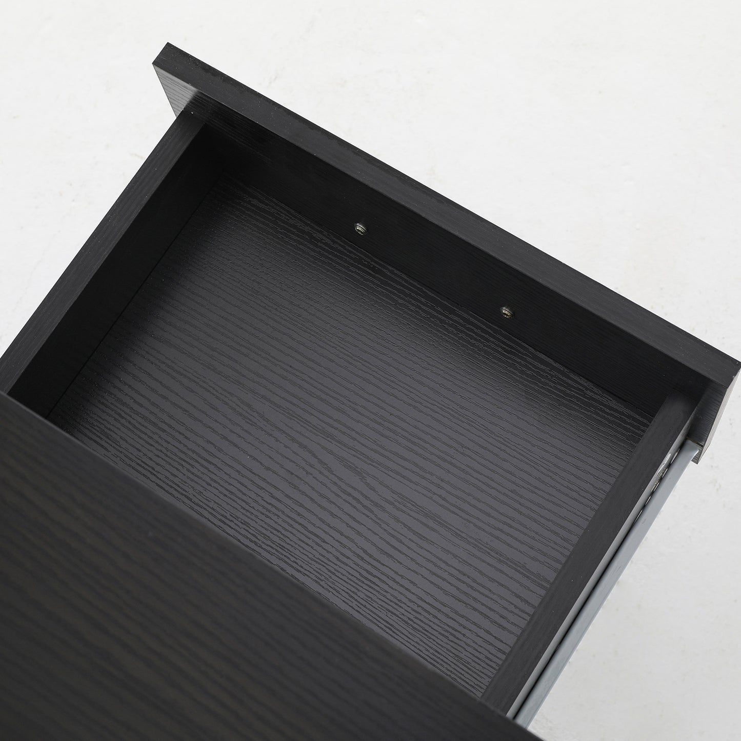 Bedside Table Side Storage Cabinet Nightstand Bedroom 2 Drawer 1 Shelf ZURI BLACK - Cosy Abode