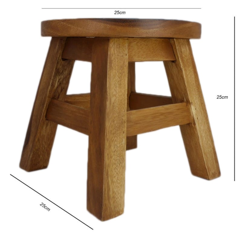 Children's Wooden Stool Blue Baby ELEPHANT Themed Chair Toddlers Step sitting Stool - Cosy Abode