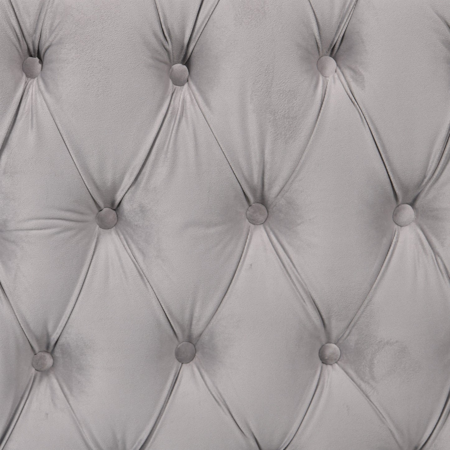 Madeline Range - Light Grey Velvet - Silver Trims - Cosy Abode