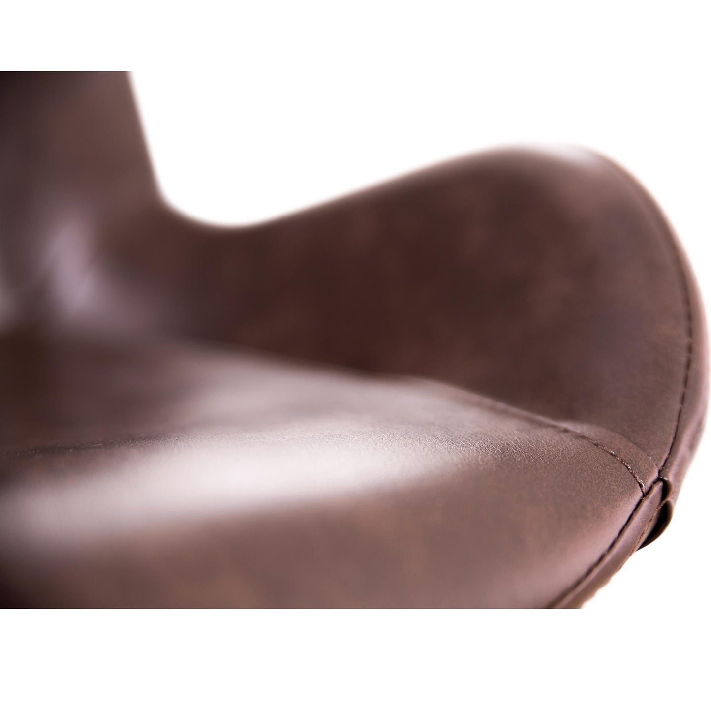 Brando Set of 8 PU Leather Upholstered Dining Chair Metal Leg - Brown - Cosy Abode