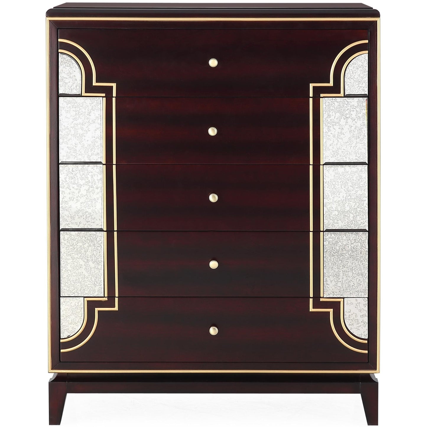 Scarlet Antique 2pc Bedside Table Tallboy Solid Wood Chest of Drawers Nightstand - Cosy Abode