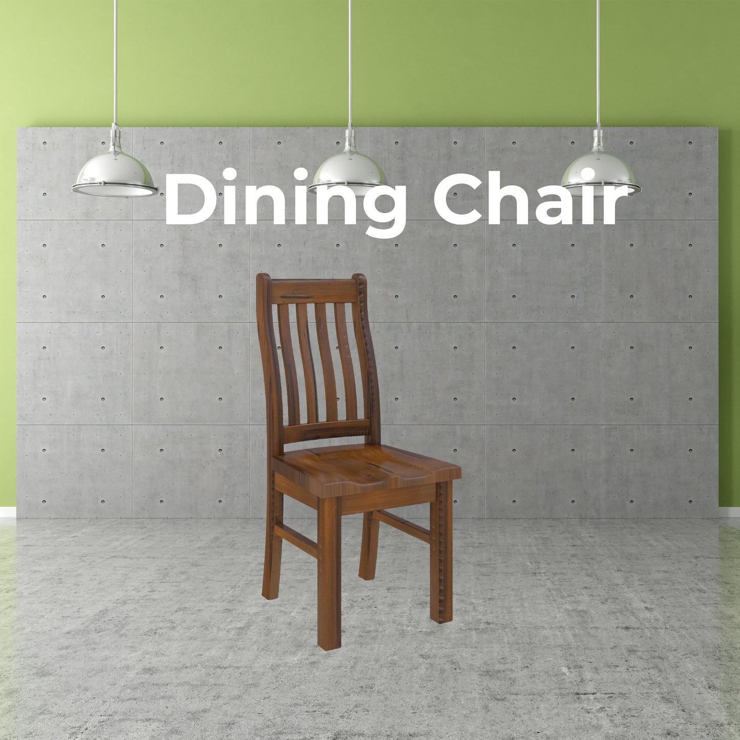 Umber Dining Chair Set of 2 Solid Pine Wood Home Dinner Furniture - Dark Brown - Cosy Abode