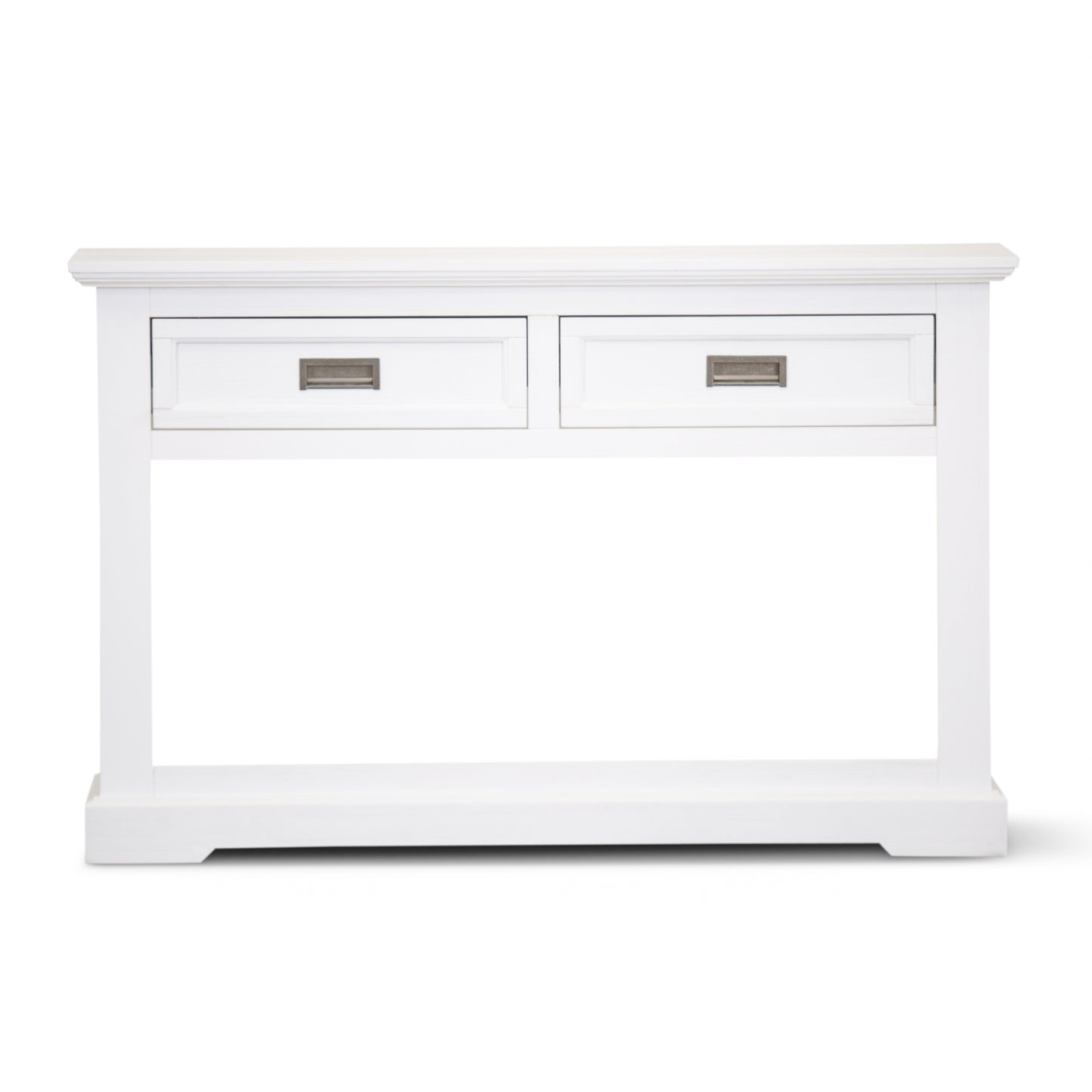 Laelia Console Hallway Entry Table 125cm Solid Acacia Timber Wood Coastal -White - Cosy Abode